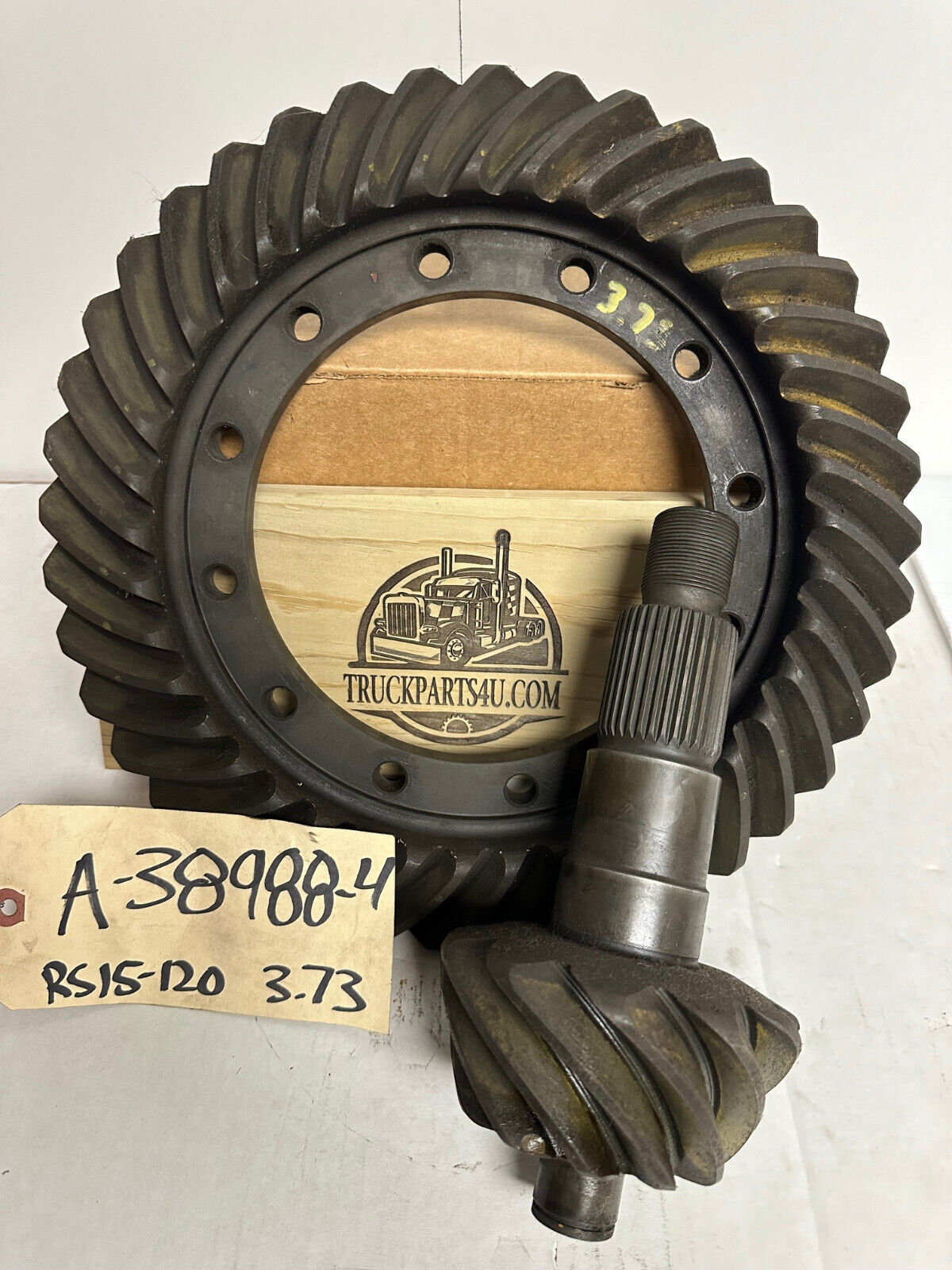 A38988-4 Meritor Rockwell Axletech gearset – RS15120 axle application – 3.73 gear ratio – new genuine OEM differential gearing
